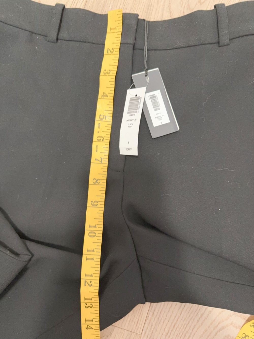 NWT 99378 Aritzia Babaton Agency pants black 6 - Picture 4 of 6